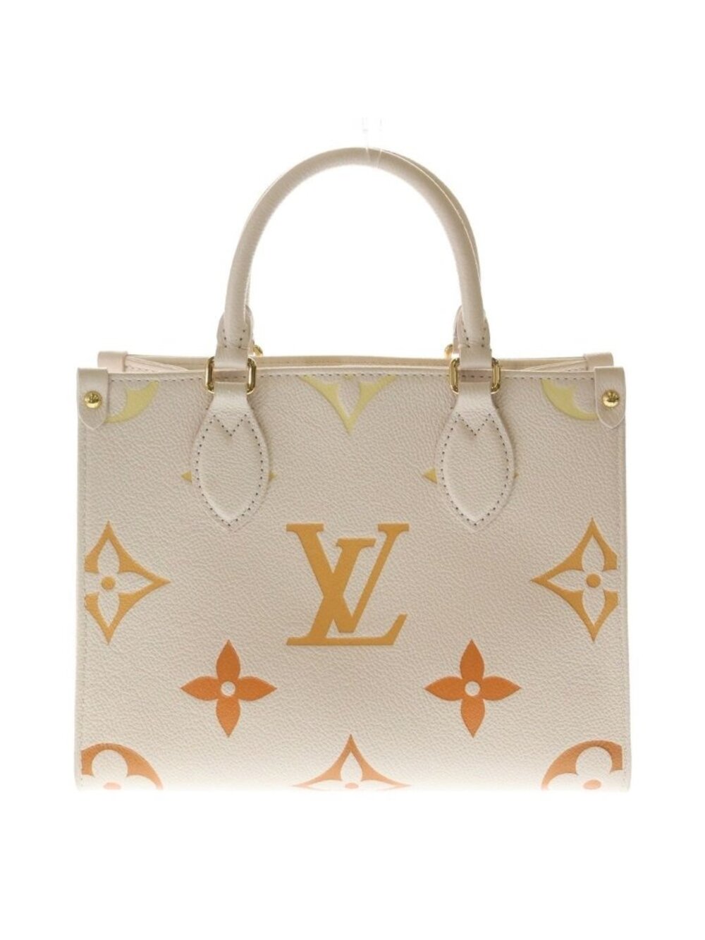 Louis Vuitton Monogram Empreinte On The Go PM Leather 2-Way Shoulder Bag Cream